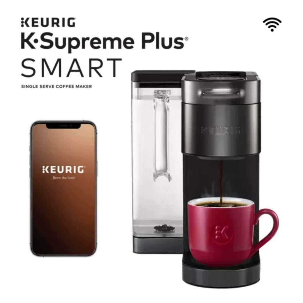 Keurig K-Supreme Plus Smart Single Serve Coffee Maker with BrewlD, 5 Cup Sizes, 5 Brewing Options, and 6 Temperature Settings (Black Stainless) - image 2