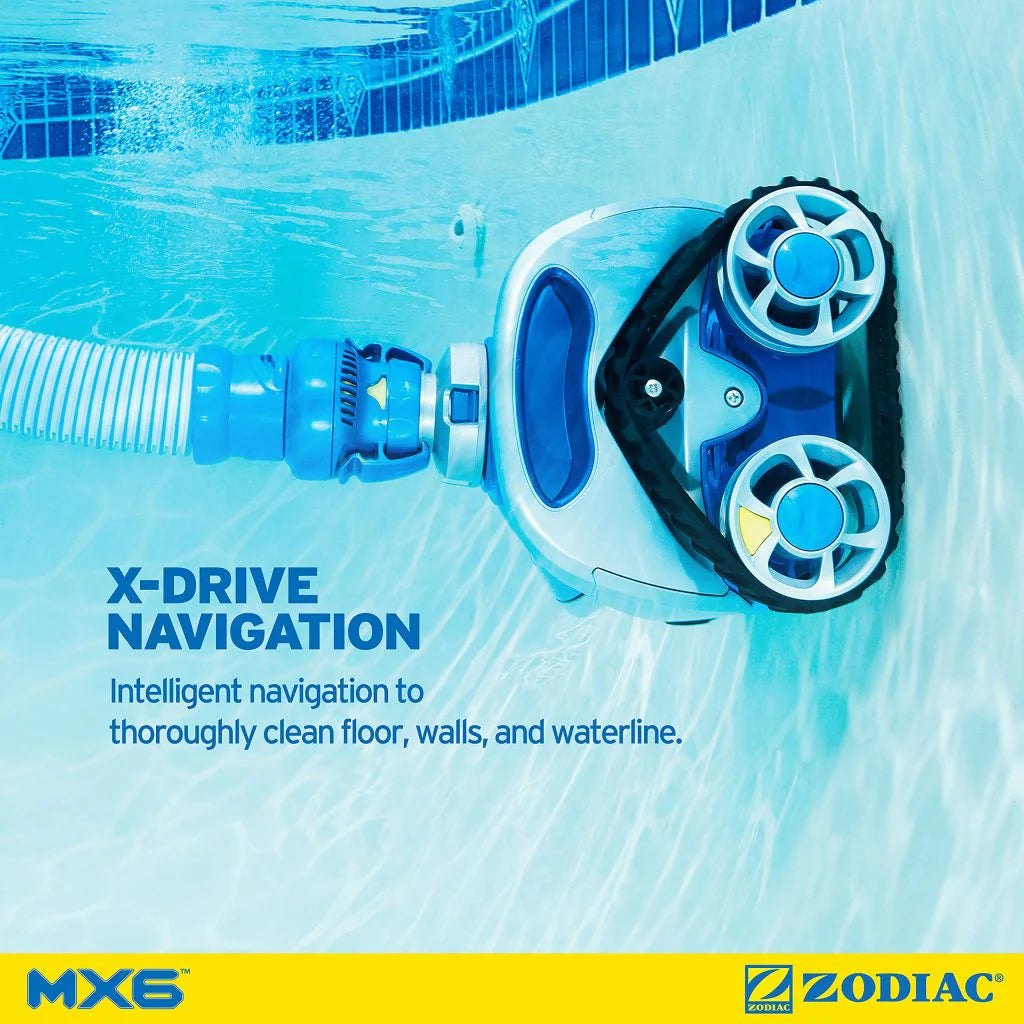 Zodiac MX6 Elite Automatic Suction Pool Cleaner for In-ground Pools, Energy-Efficient, Wall Climbing, Cyclonic Turbine - image 2