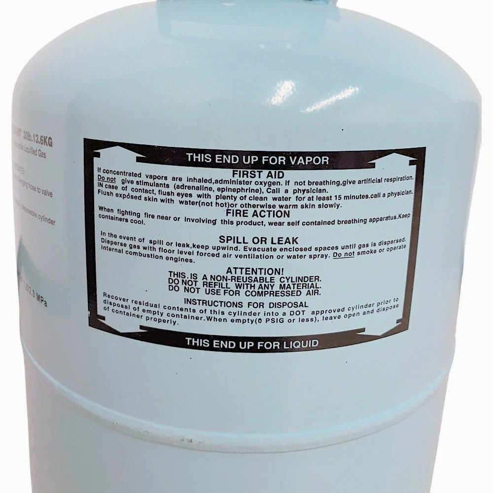 30LB R134A R-134A Freon Refrigerant Gas