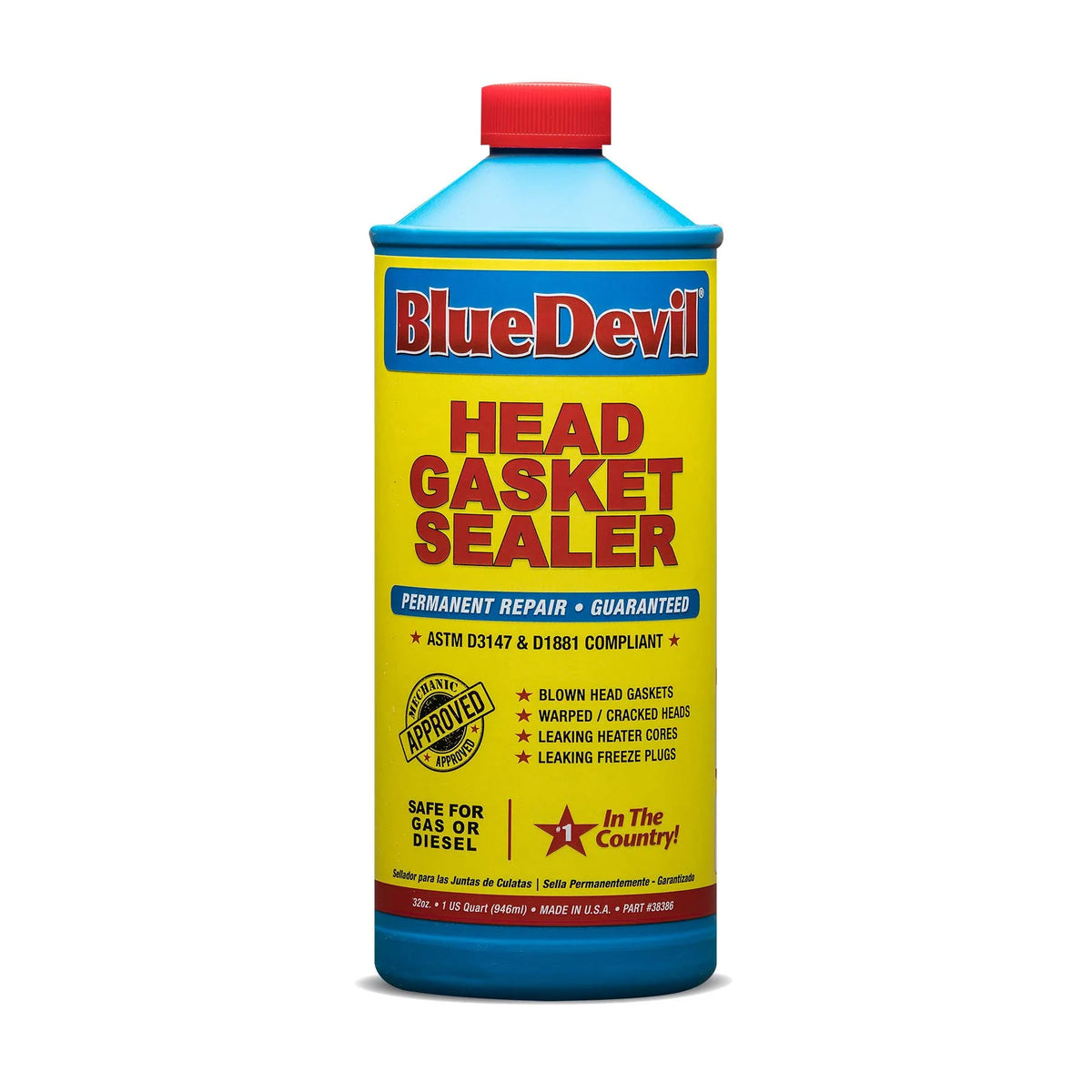 Bluedevil Products 38386 Head Gasket Sealer - 1 Quart (Pack of 6) - image 1