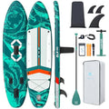 ZLX 11'6" Extra Wide Inflatable Stand Up Paddle Board SUP, Stable Non-Slip Deck Pad, Unique Fin System and Premium iSUP Accessories - Portable Backpack & Upgraded Pump for Adults, All Skill Levels - image 1