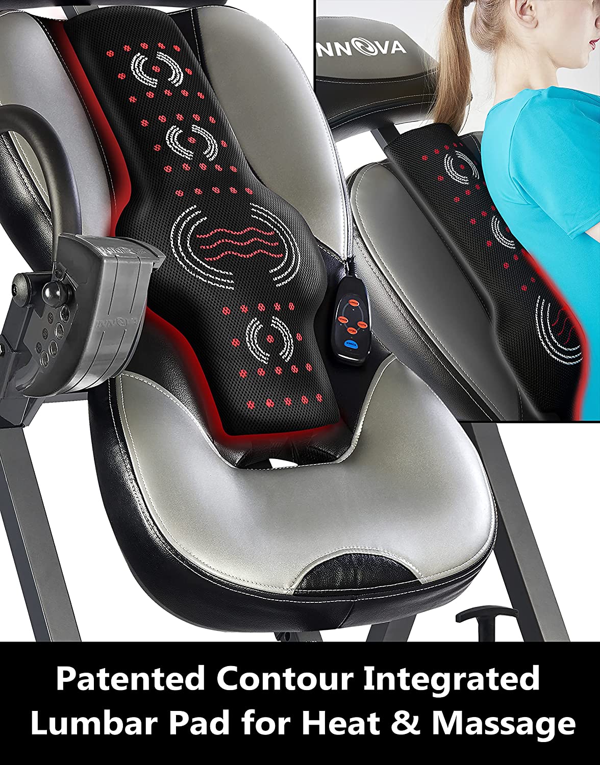 INNOVA HEALTH AND FITNESS ITM5900 Advanced Heat and Massage Inversion Table - image 3
