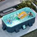 Pool Above Ground/Wood Frame Swimming Pools, 5feet/ 6foot/ 7ft/ 8ft/ 9ft/ 13ft Long Outdoor Mini Large Rectangular Pool for I