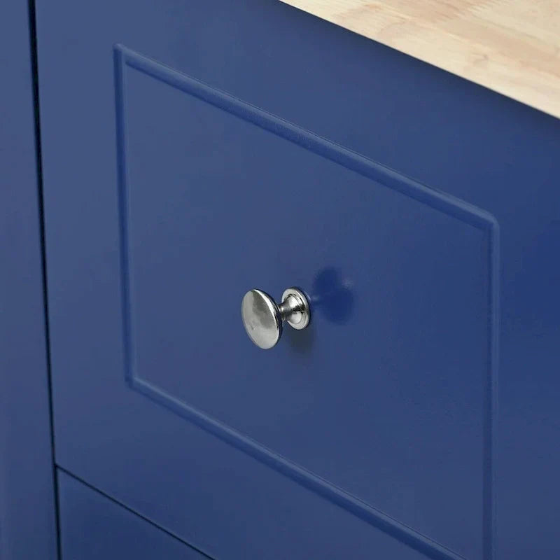 Mobile Kitchen Island on Wheels with Drop Leaf and Solid Wood Top - image 26