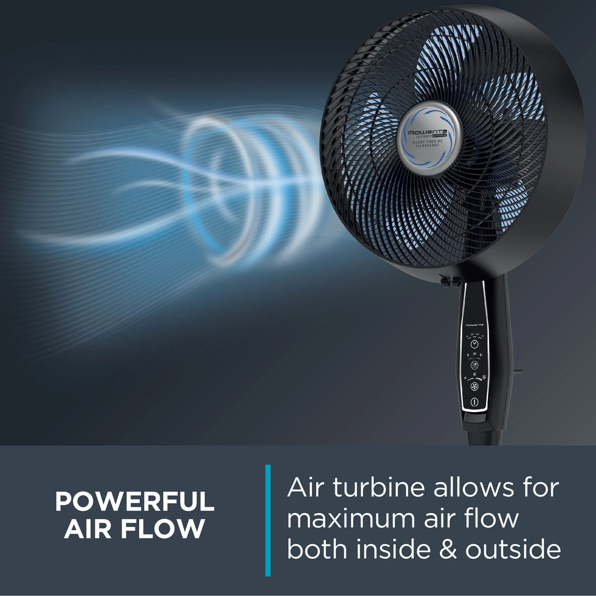 Rowenta Turbo Silence Standing Floor Fan with Remote, 53 Inch, Portable, 5 Speeds, VU5670 - image 23