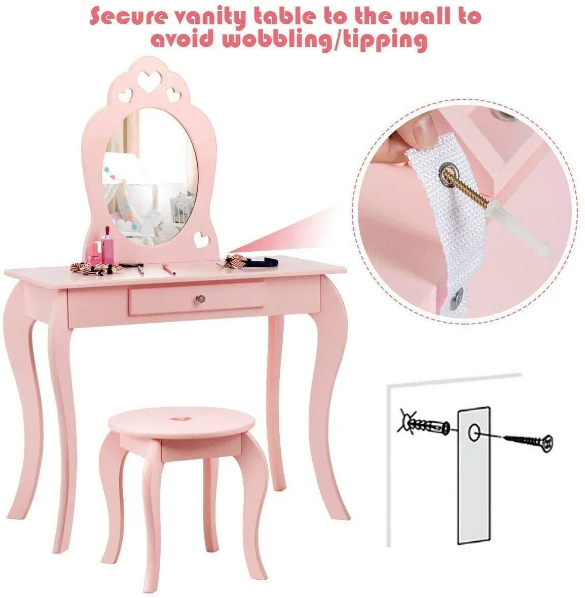 Fireflowery Vanity Detachable Princess Pretend