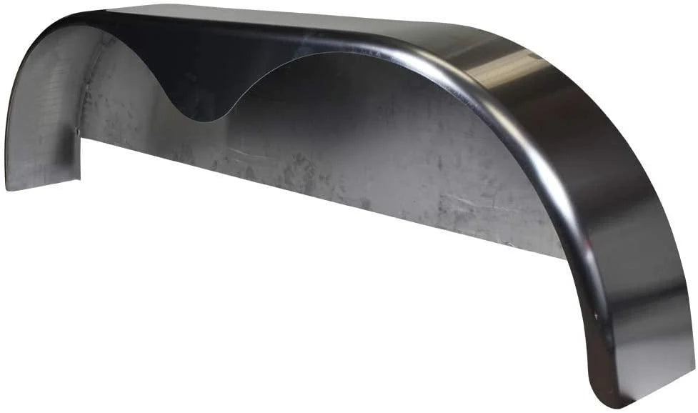 72×10-3/4 Tandem Axle Steel Trailer Fender with Back Plate Welded In (2-Pack) - image 3