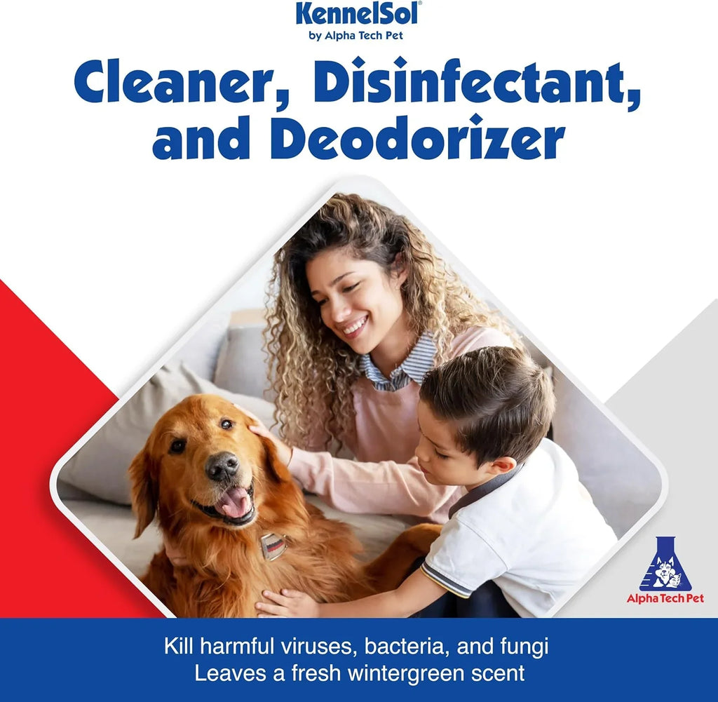 1-Step Kennel Cleaner - EPA Registered Liquid Concentrate Disinfectant and Deodorizer, Effective Against Bacteria and Viruses