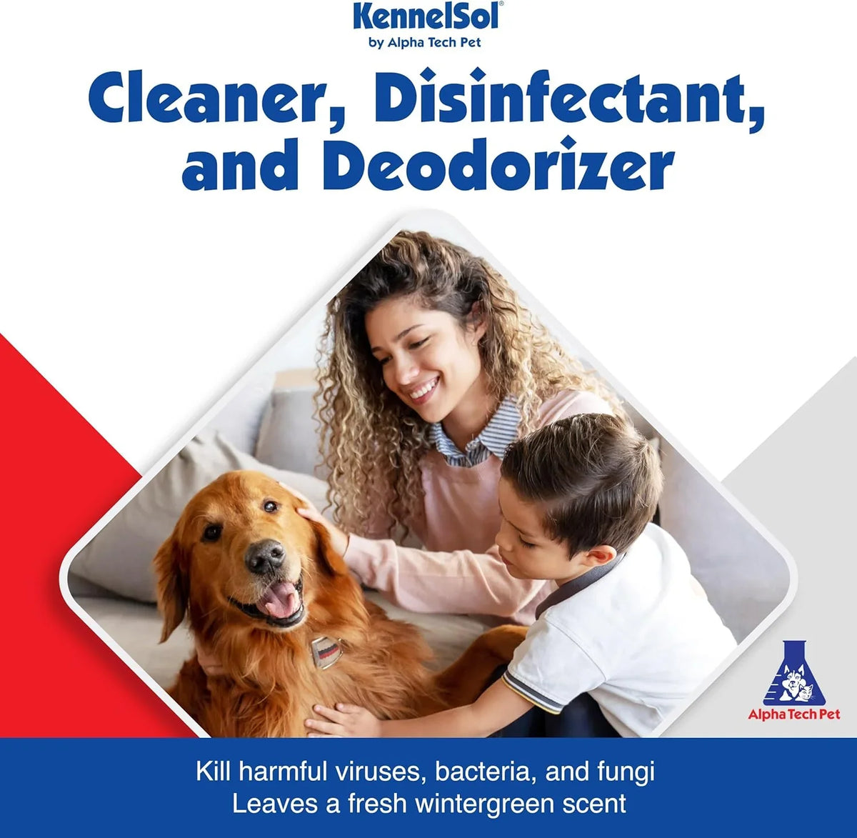 1-Step Kennel Cleaner - EPA Registered Liquid Concentrate Disinfectant and Deodorizer, Effective Against Bacteria and Viruses