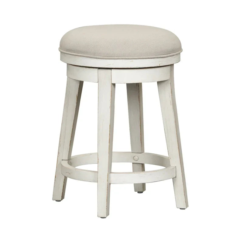 Distressed White 4-Piece Modern Farmhouse Flea Market Set - image 4