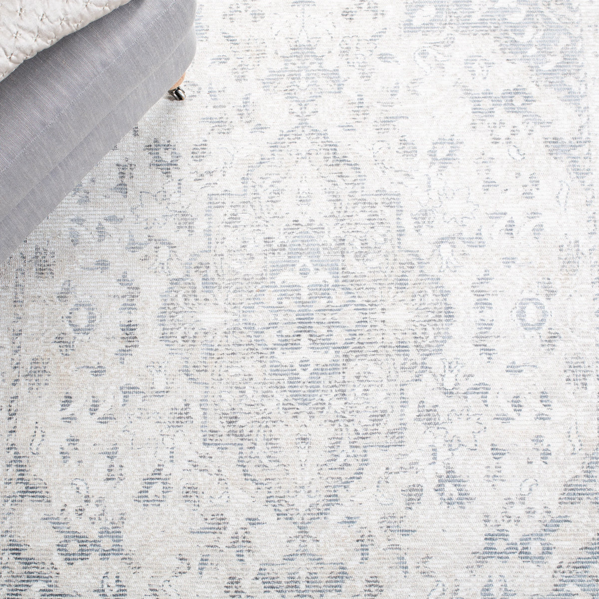 SAFAVIEH Restoration Vintage April Medallion Area Rug, Grey/Ivory, 8' x 10' - image 10