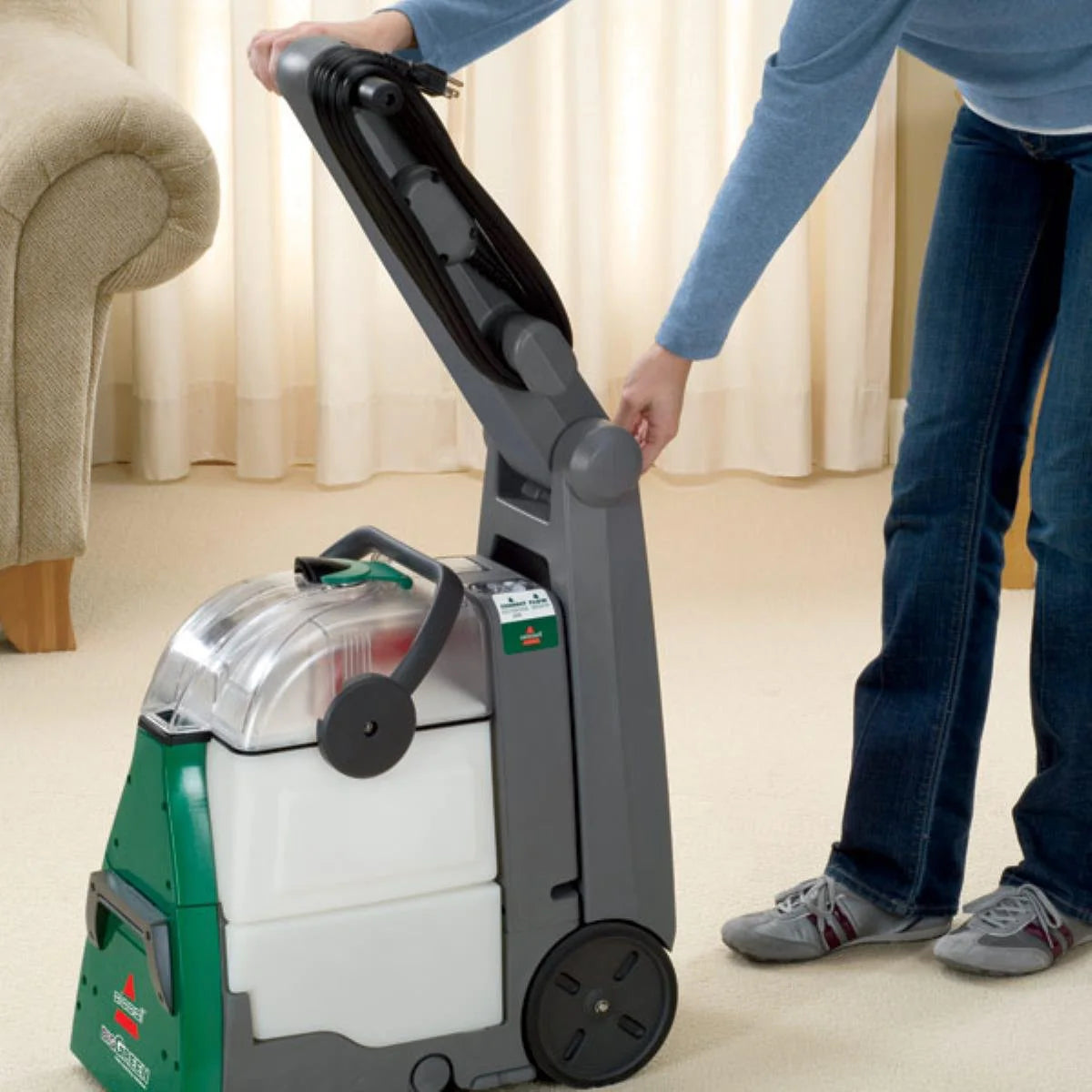 Commercial Bissell BigGreen Commercial BG10 Deep Cleaning 2 Motor Extractor Machine - image 3