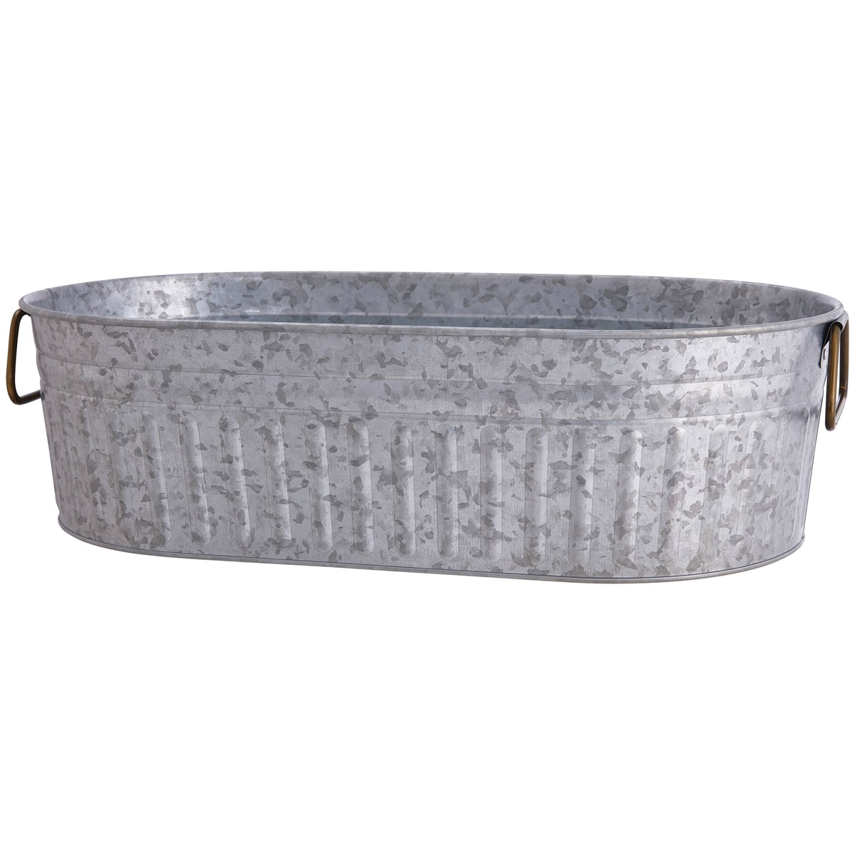 Better Homes & Gardens Galvanized Oval Tub, 20.27" L x 11.22" W - image 1