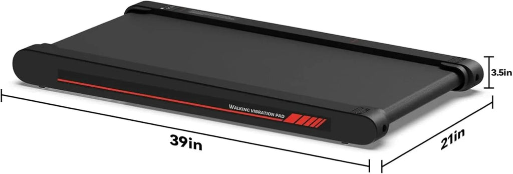 Walking Vibration Pad with APP, 3 in 1 Under Desk Treadmill, 2.5HP Low Noise Walking Treadmill Pad with Remote Control,Portab