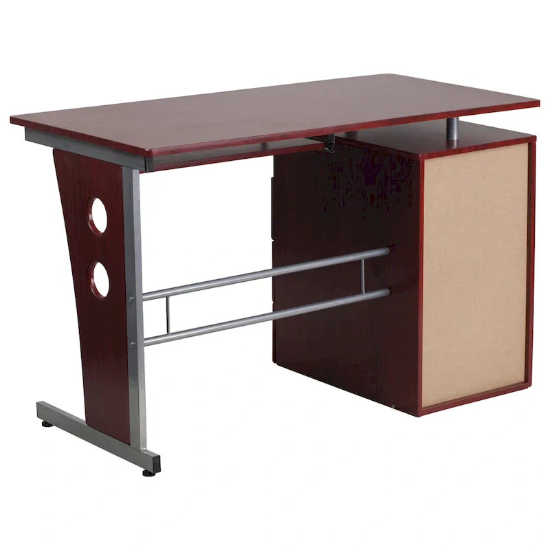 3-Drawer Pedestal Computer Desk with Keyboard Tray - image 11