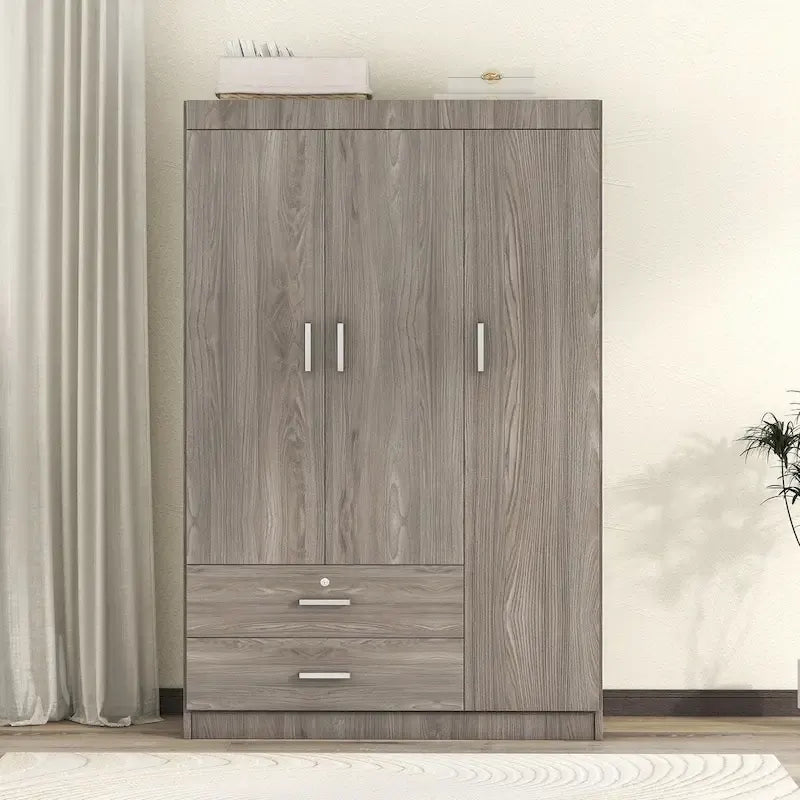 3-Door Wardrobe with 2 Drawers - image 3