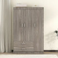 3-Door Wardrobe with 2 Drawers - image 3