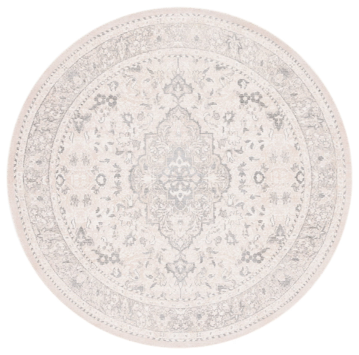 SAFAVIEH Restoration Vintage April Medallion Area Rug, Grey/Ivory, 8' x 10' - image 7
