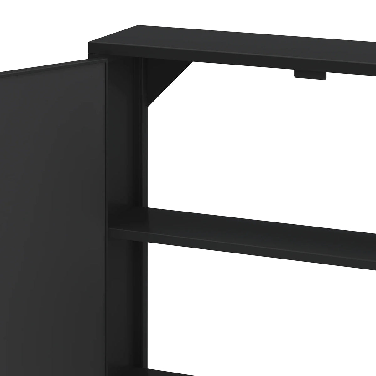 27.56"Modern Wall Cabinet with Glass Doors, Bathroom Cabinet with Featuring Three-tier Storage for Entryway Living Room, Bathroom or Dining Room - image 27