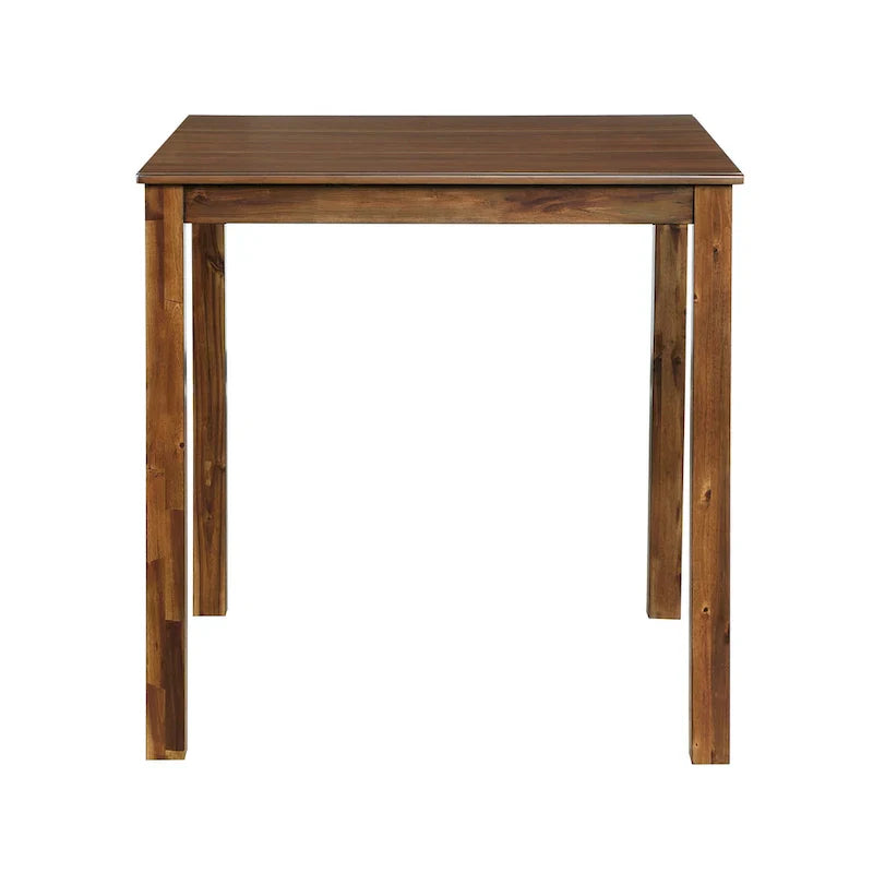 5-Piece Wooden Counter Height Dining Set: Square Table and 4 Chairs for Your Kitchen - image 6