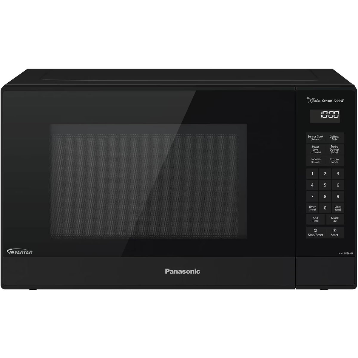Panasonic 1.2 Cu. Ft. 1200W Genius Sensor Countertop Microwave Oven with Inverter Technology in Black - image 1