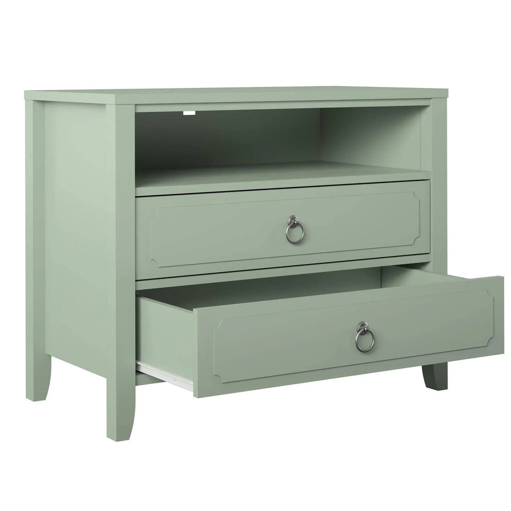 Drawer Nightstand, Green