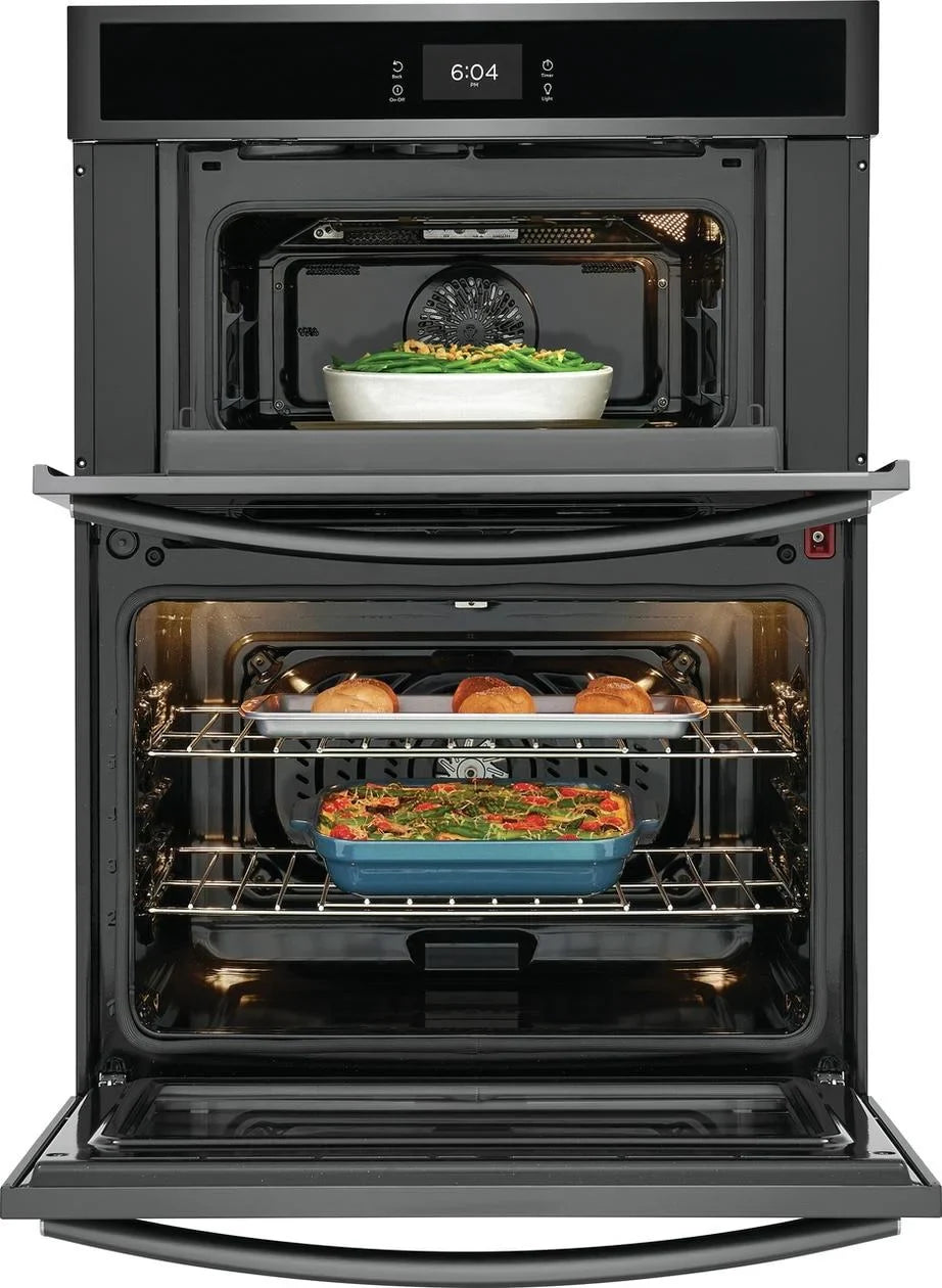 Frigidaire Gallery GCWM3067AD 30 inch Black Stainless Wall Oven and Microwave Combination - image 5