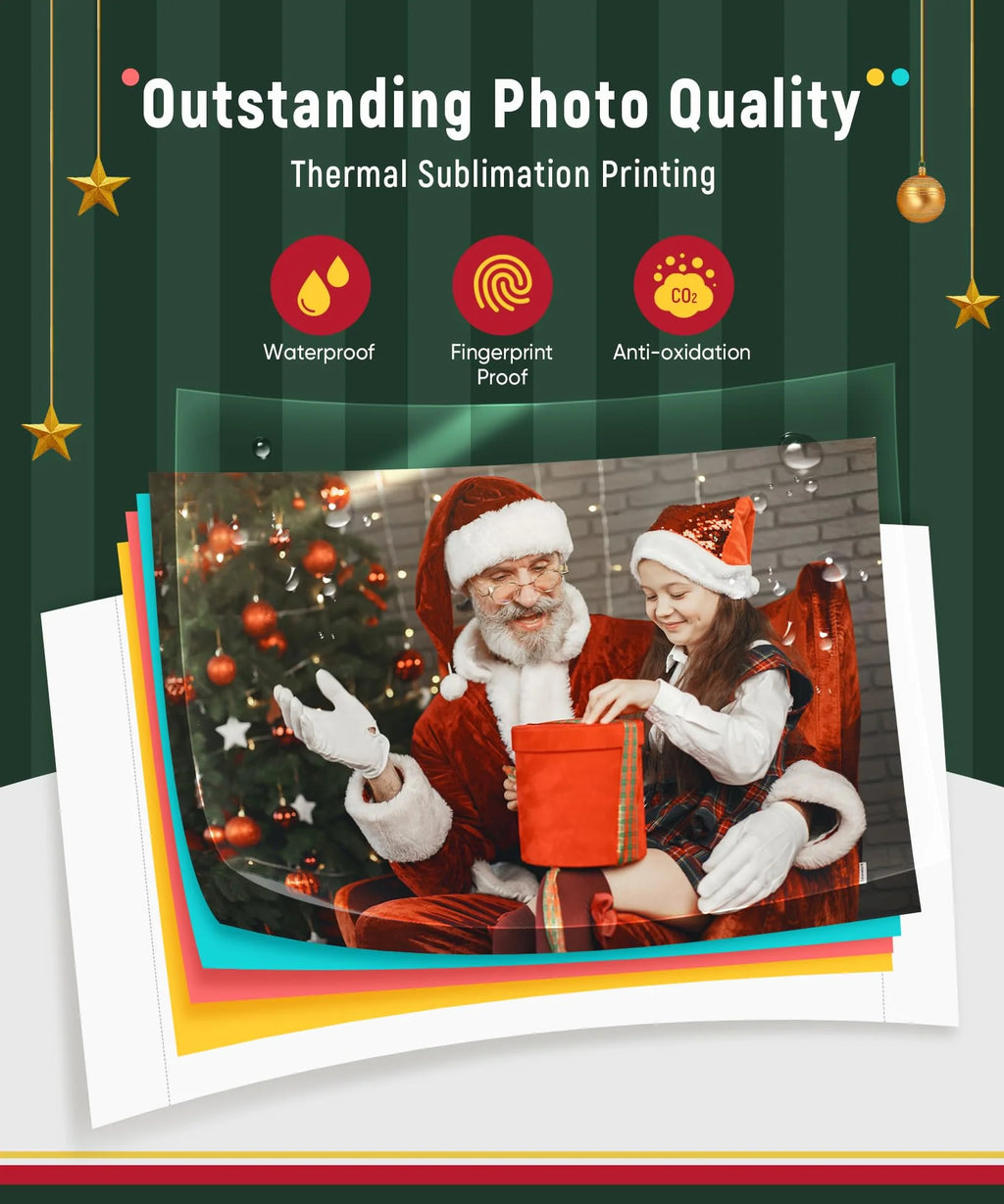 Liene 4×6 Photo Printer with Wi-Fi, 100 Sheets, Thermal-Dye Sublimation, for iPhone & Android - image 3