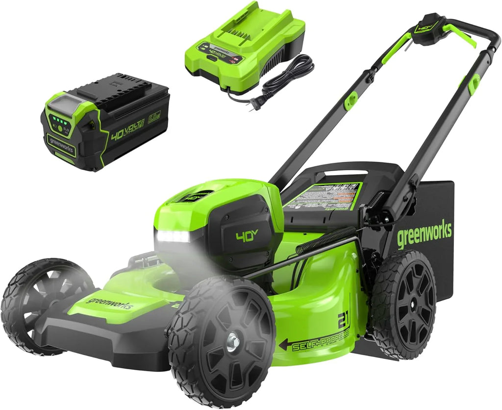 Greenworks 40V 16" Cordless Lawn Mower, Ultra-Light Push Mower with 4.0Ah Battery - image 5