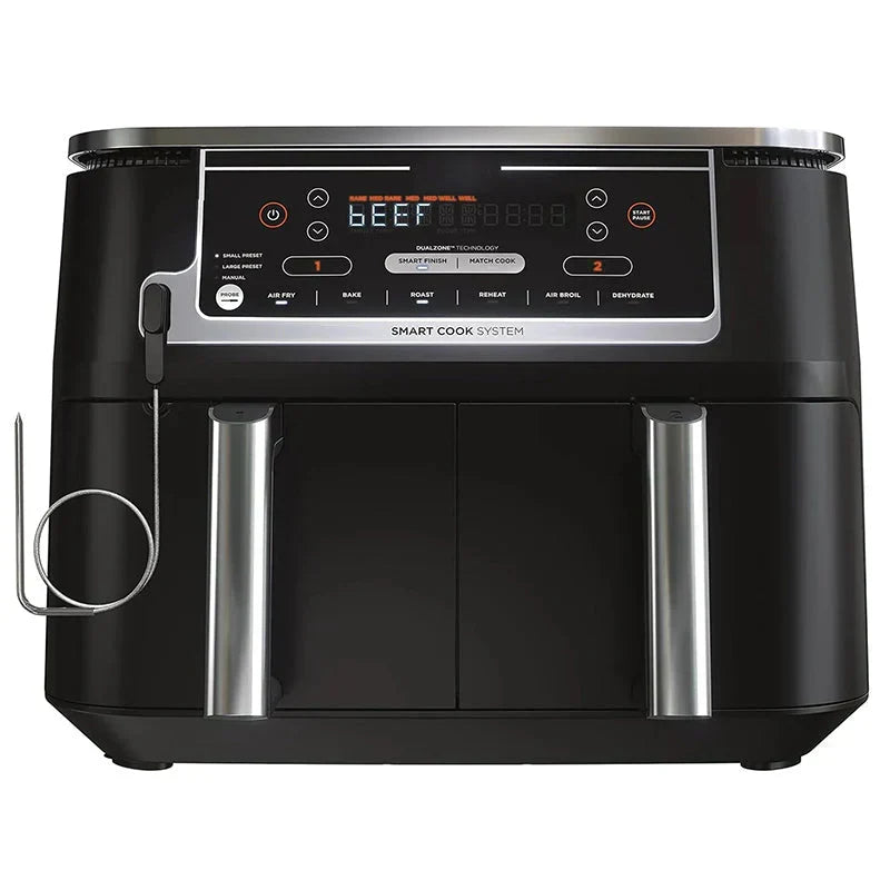 DZ401 Foodi 10 Quart 6-in-1 DualZone XL 2-Basket Air Fryer with 2 Independent Frying Baskets