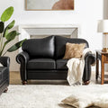 Angel Transitional Genuine Leather Sofa with Tufted Backrest by HULALA HOME - image 4