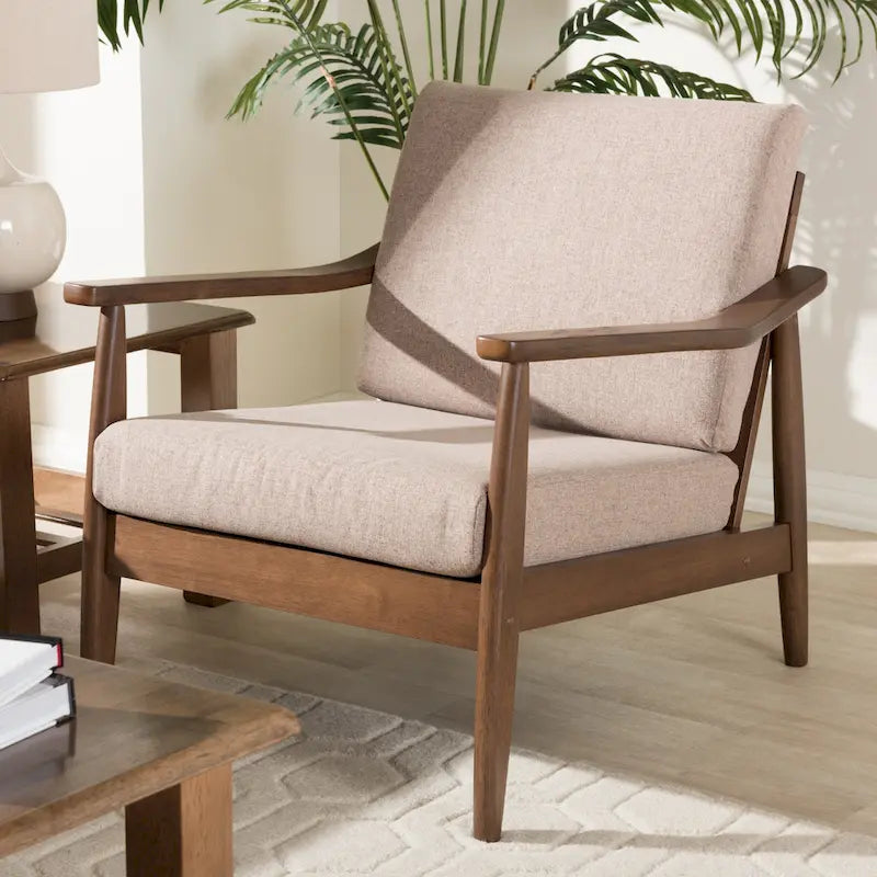 Baxton Studio Mid-Century Modern Lounge Chair - image 13
