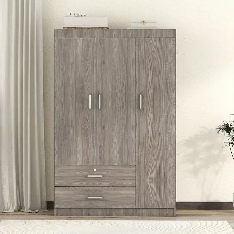 3-Door Wardrobe with 2 Drawers - image 4
