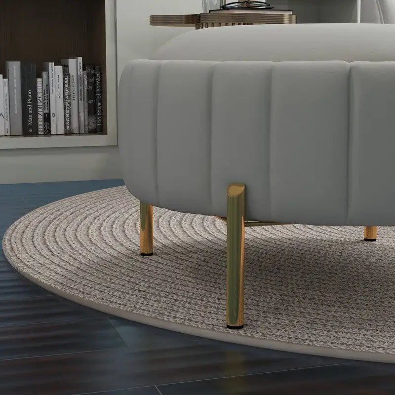 Swivel Accent Chair with Ottoman Set and Upholstered Cushion - image 27