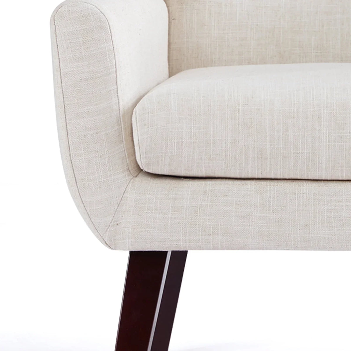 HUIMO Accent Chair, Button-Tufted Upholstered Living Room Chairs, Mid Century Modern Comfy Reading Chairs for Bedroom, Living