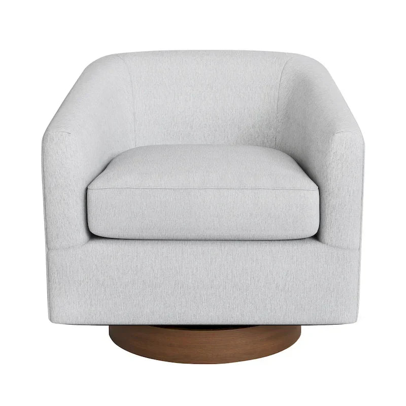 LUE BONA Contemporary Upholstered Wooden Barrel Swivel Accent Chair for Living Room - image 20