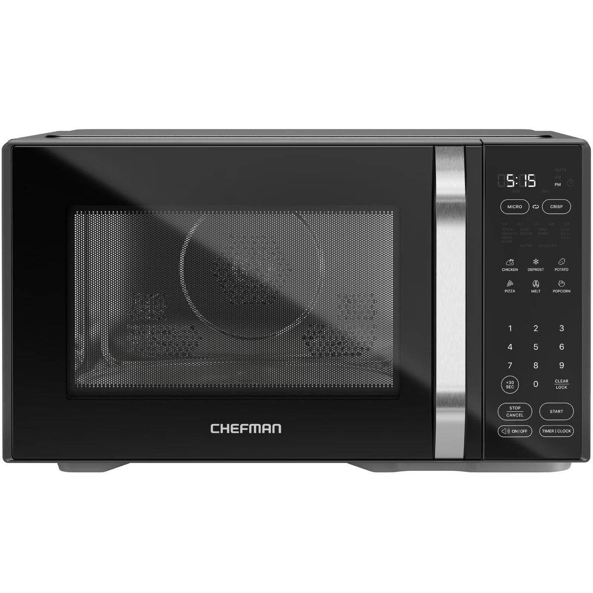Chefman Microcrisp 1.1 cu. ft. Countertop Microwave Oven + Crisper, 1800 Watts - Black - image 1