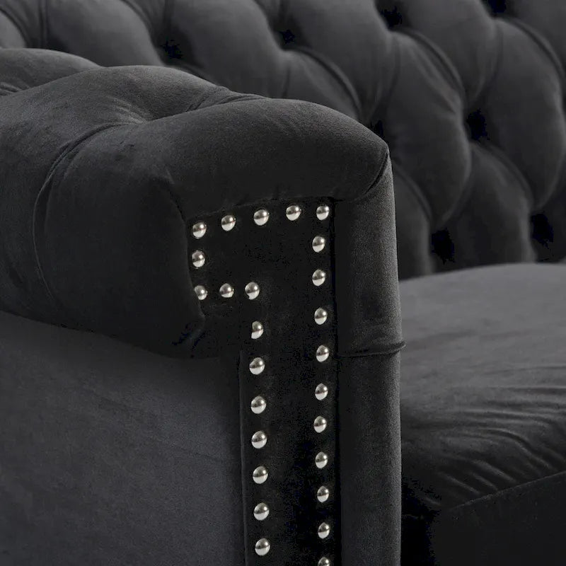 Christopher Knight Home Parkhurst Velvet Tufted Sofa - image 9