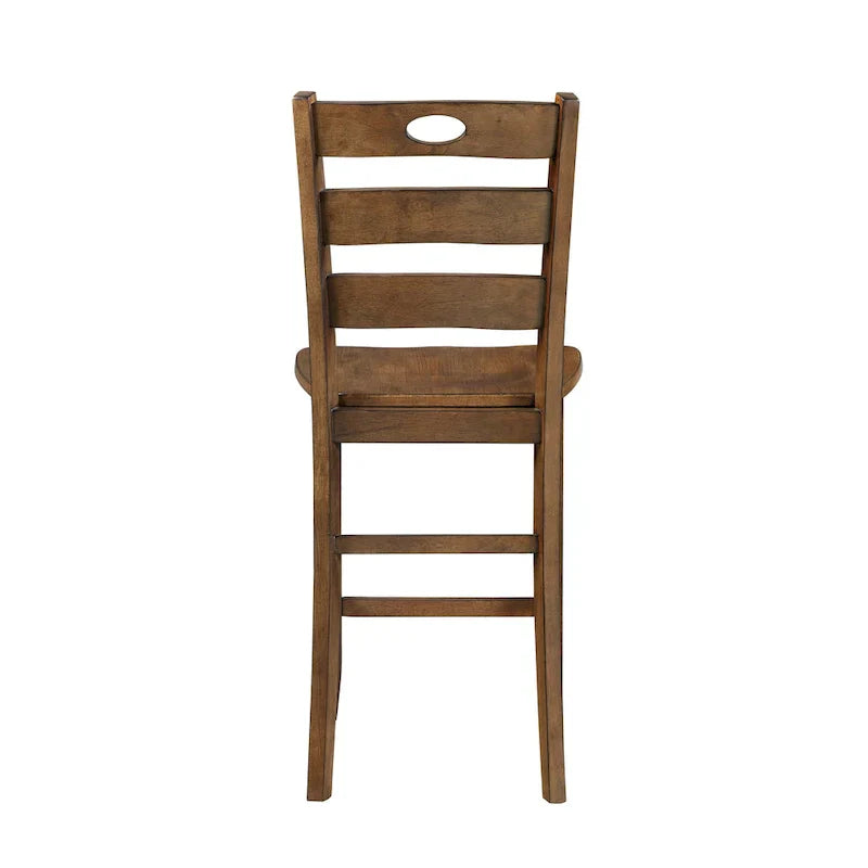 5-Piece Wooden Counter Height Dining Set: Square Table and 4 Chairs for Your Kitchen - image 12