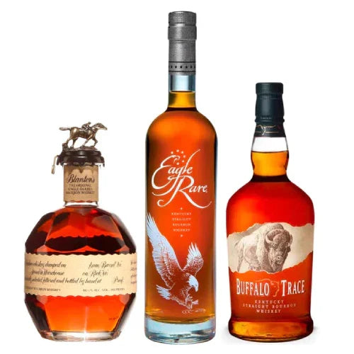 Buffalo Trace + Blanton + Eagle Rare Bourbon Whiskey Bundle 750ml - image 1