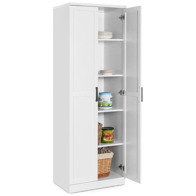 Giantex 178 cm Kitchen Pantry Cabinet, Utility Storage Cabinet w/ 2 Doors & 5 Shelves - image 3