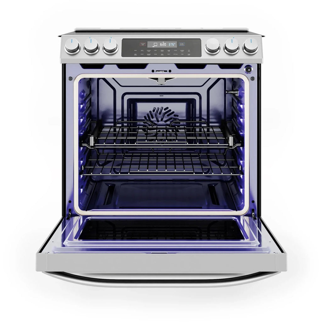 Midea 30-In Slide-In Electric Range with Wi-Fi Connectivity and Fan Convection, Stainless Steel,  MES30S2AST - image 9