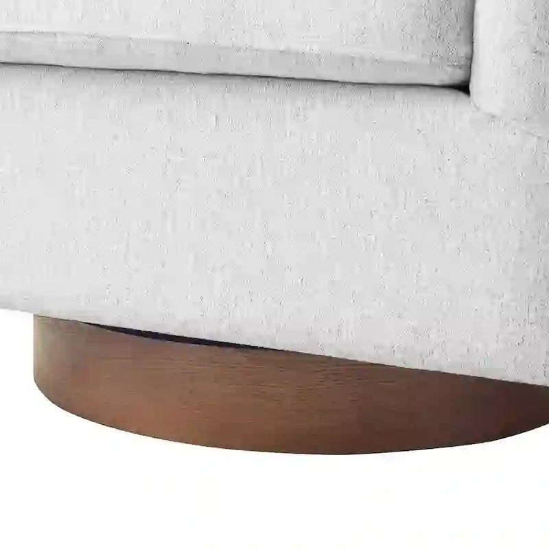 LUE BONA Contemporary Upholstered Wooden Barrel Swivel Accent Chair for Living Room - image 25