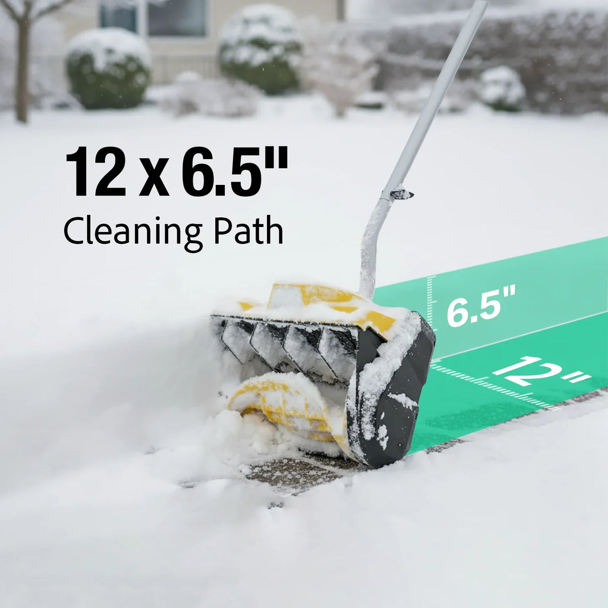 12" Cordless Snow Shovel Compatible with Dewalt 20V MAX Battery(Tool Only) - image 7