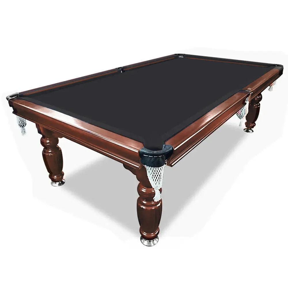 Classic Slate Pool Table with Cues and Balls Set for Home or Lounge, Walnut Wood, 8FT - image 3
