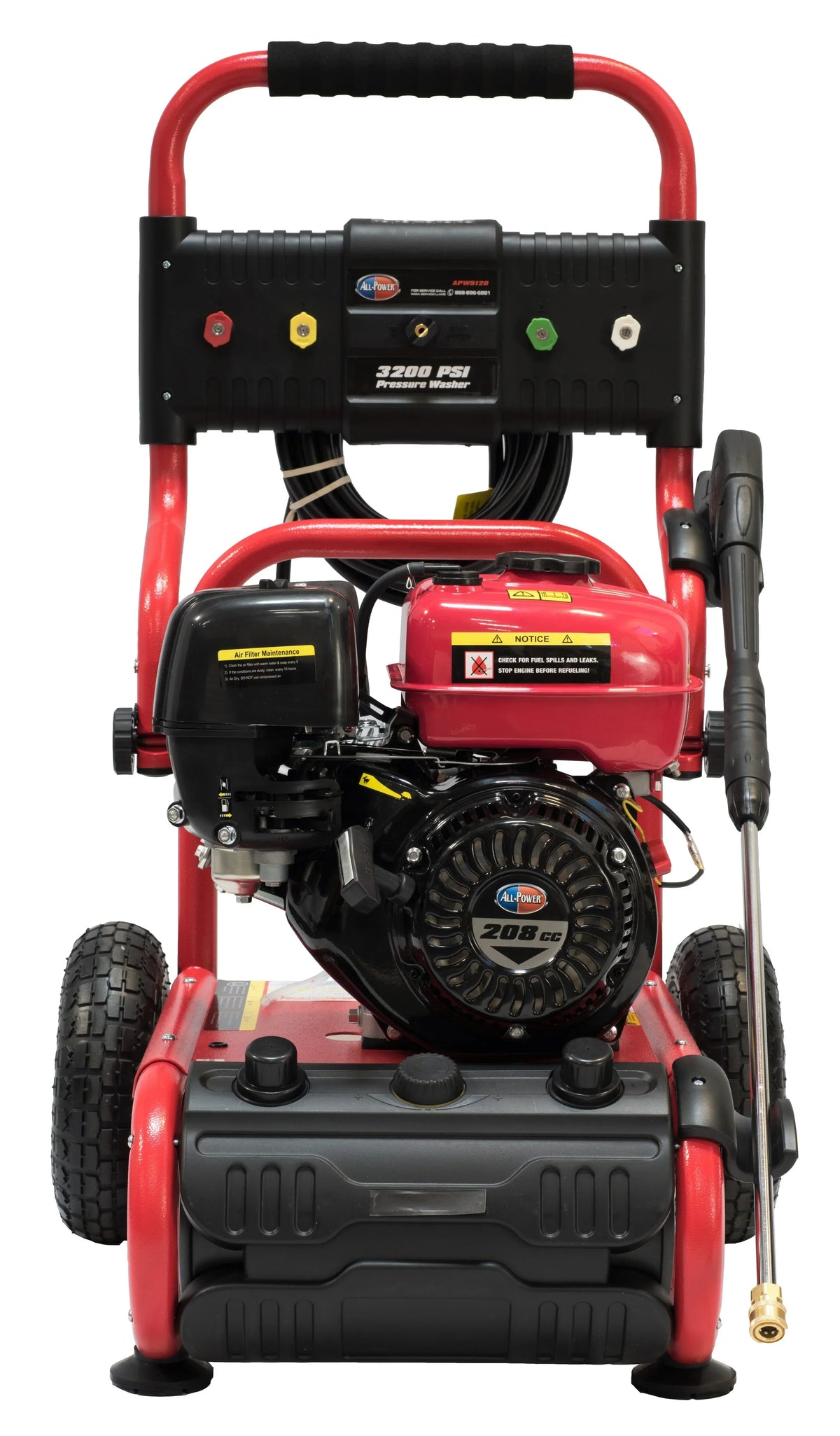 All Power Heavy Duty 3200 PSI, 2.6 GPM Gas Pressure Washer, Power Washer for Outdoor Cleaning, APW5120