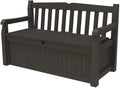 Keter Solana 70 Gallon Storage Bench Deck Box for Patio Furniture, Front Porch Decor and Outdoor Seating – Perfect to Store G