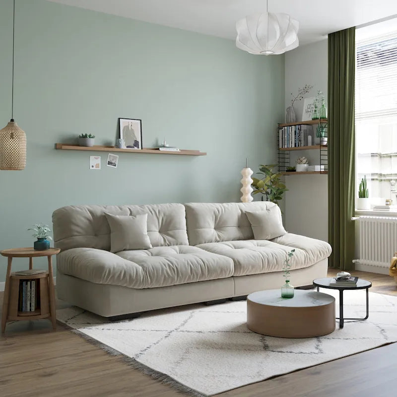 105 Minimalist Cloud Loveseat Sofa with Two Cushions - image 7