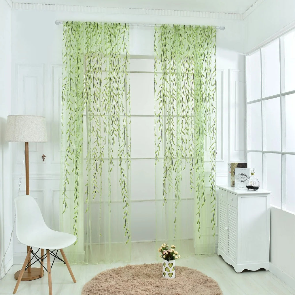 Dinevora Wicker Print Window Curtain - image 1