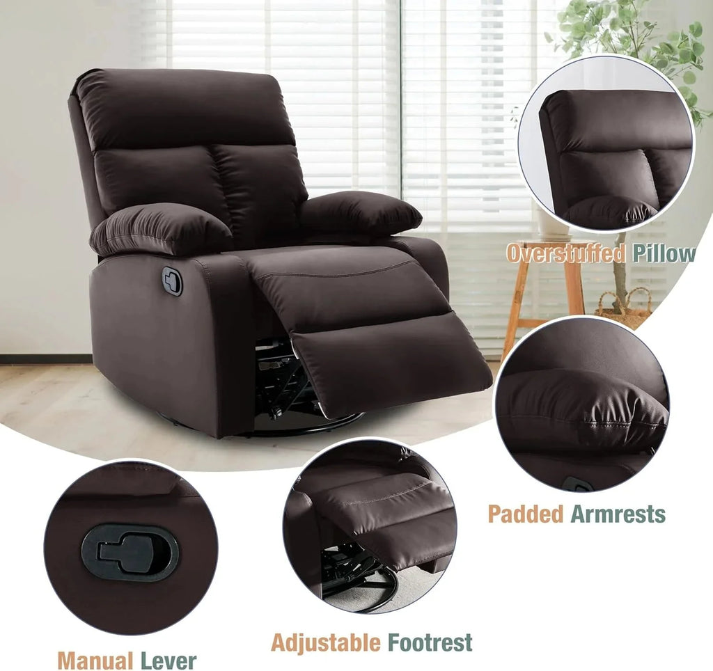 Small Swivel Rocker Recliner Chair for Compact Spaces - image 20